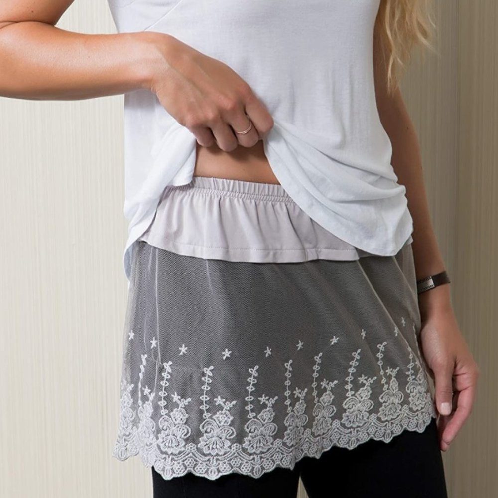 DEMDACO Sheer Women’s Stretch Polyester Shirt Extender–New/Never Worn(w/o tags)